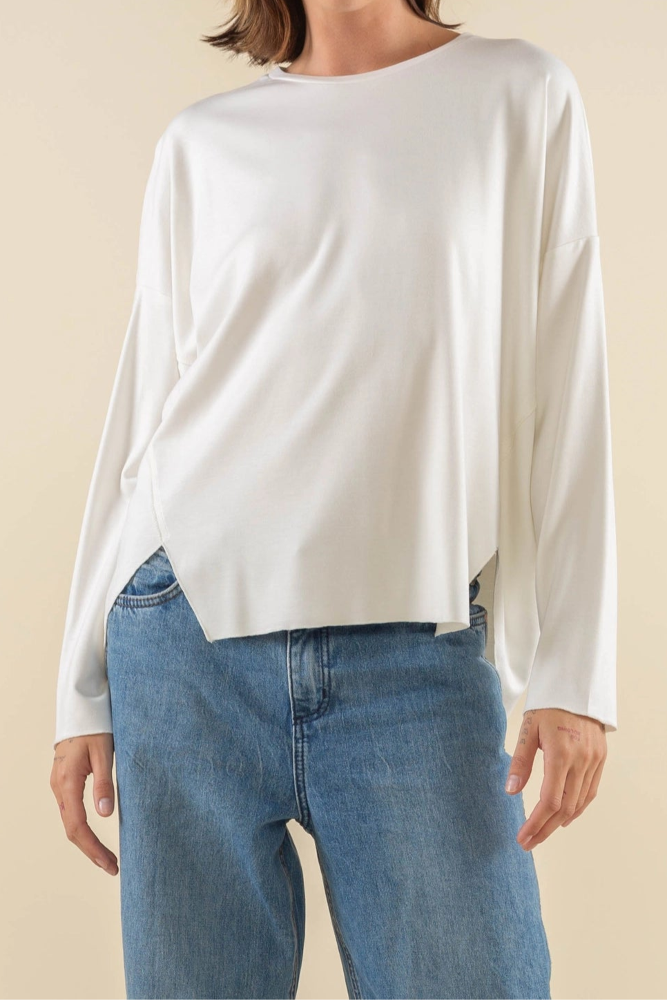 Boxy Ultra Luxe Long Sleeve Tee
