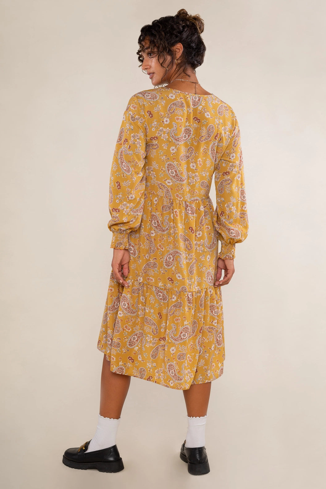 Floral Paisley Tiered Dress