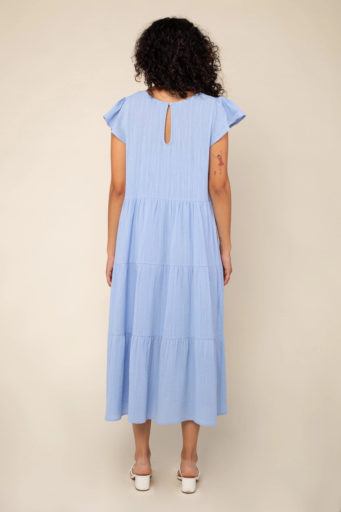 Tiered Cotton Gauze Dress