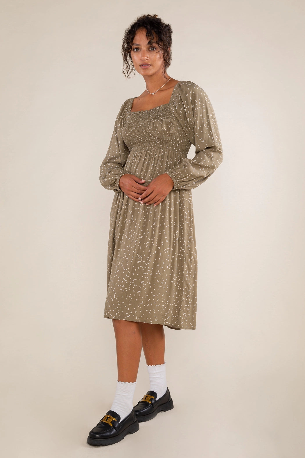Dot Print Dress