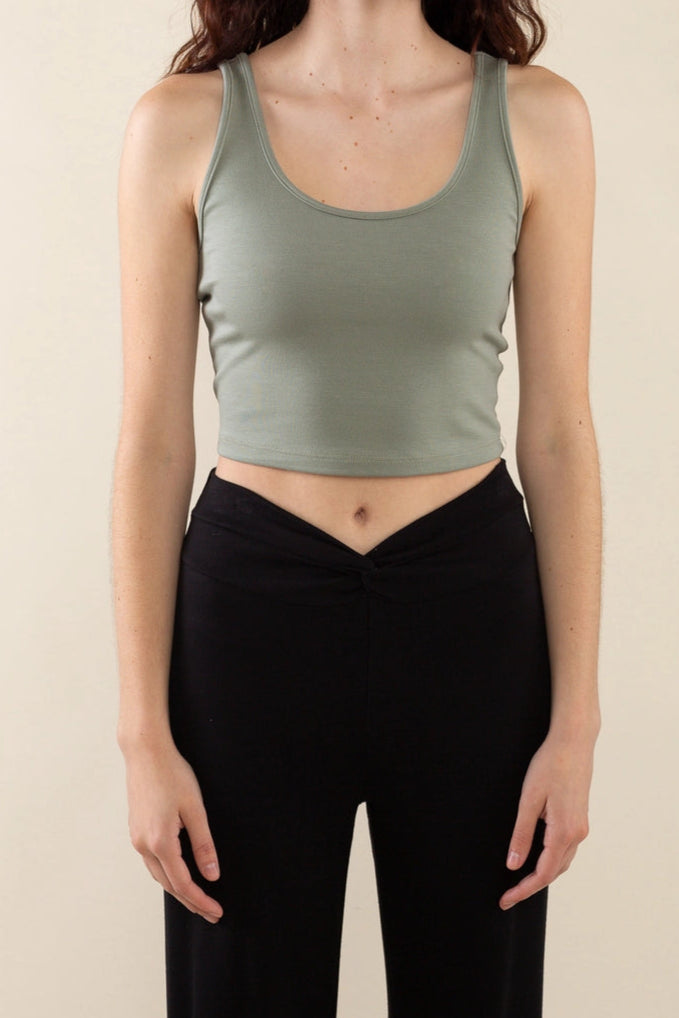 Cropped Basic Tank