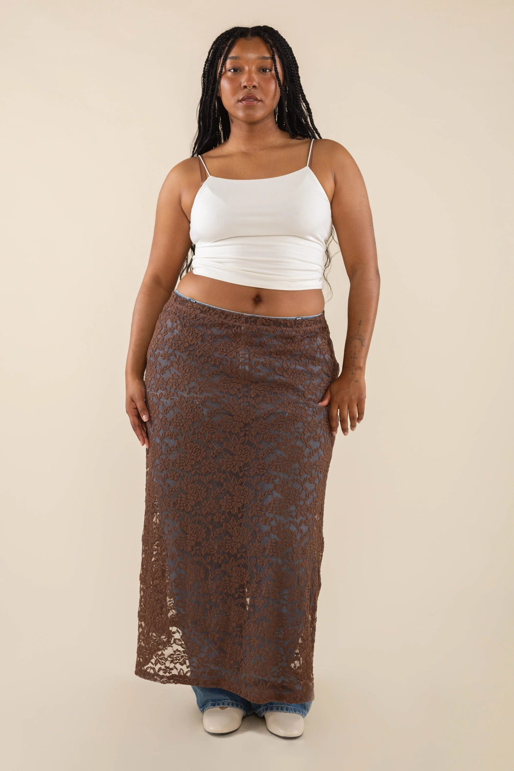Sheer Lace Skirt