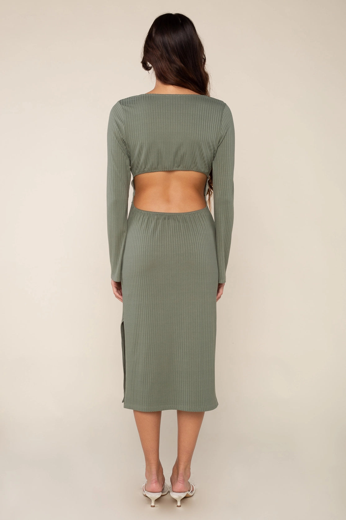 Cut Out Rib Dress