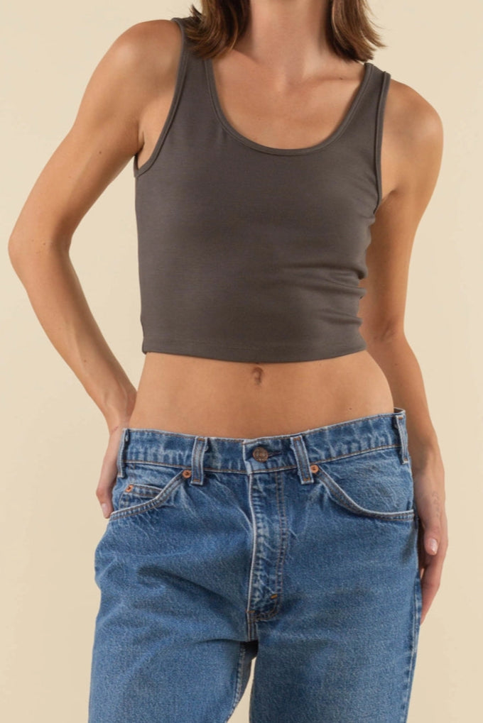 Cropped Basic Tank