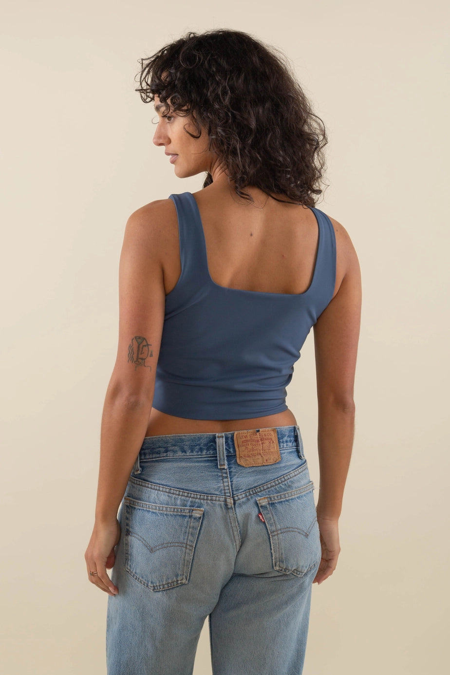 Square Neck Crop Tank