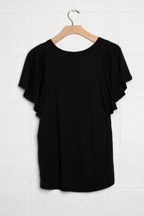 Ruffle Sleeve Tee