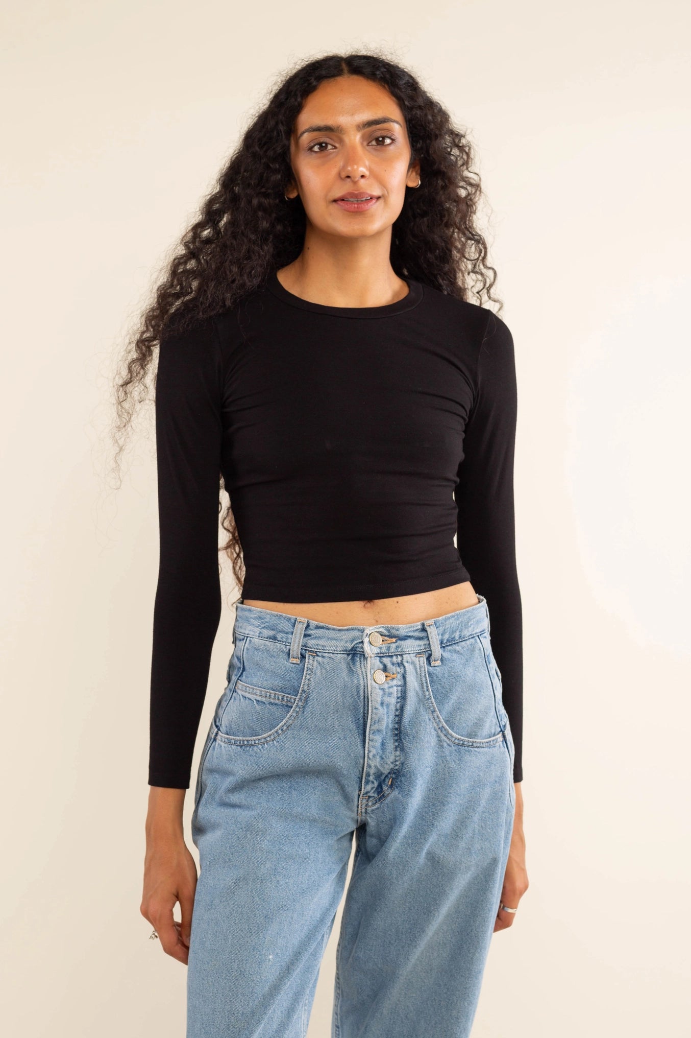 Hemp Crewneck Long Sleeve Top
