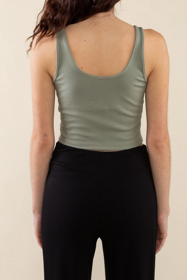 Cropped Basic Tank
