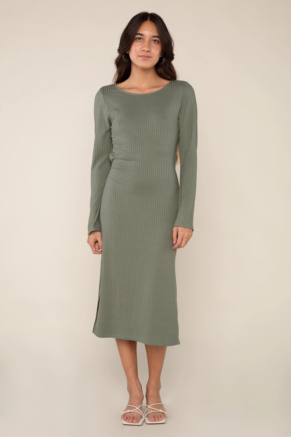 Cut Out Rib Dress