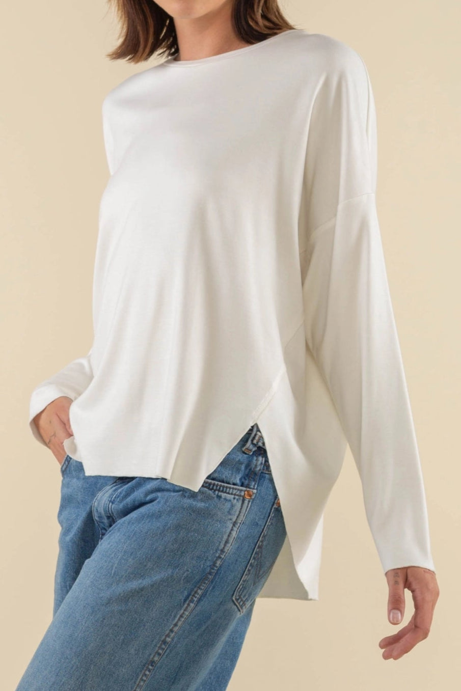 Boxy Ultra Luxe Long Sleeve Tee