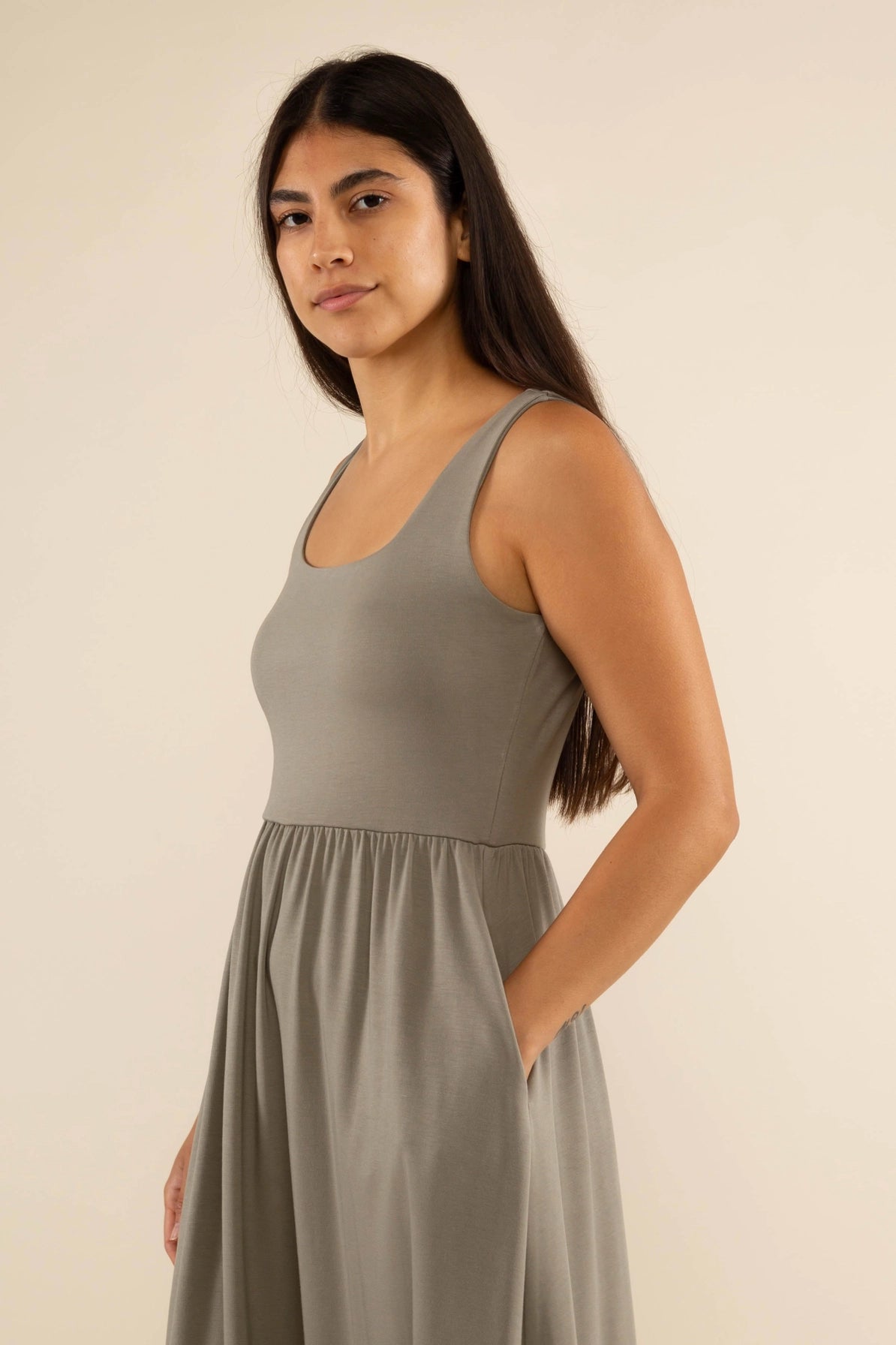 Sleeveless Swing Dress