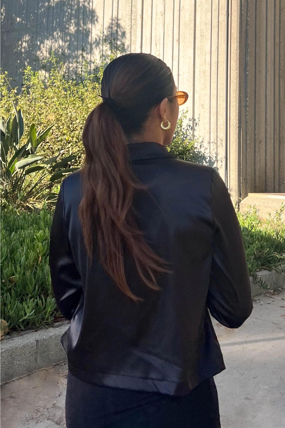 Satin Tie Blouse