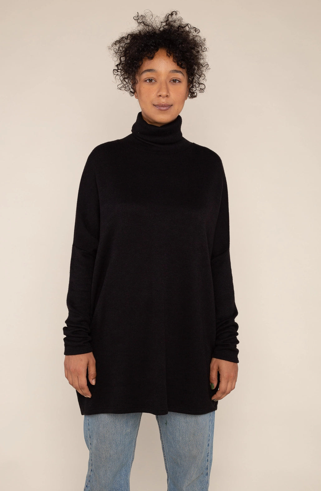 Heavy Knit Turtleneck Tunic