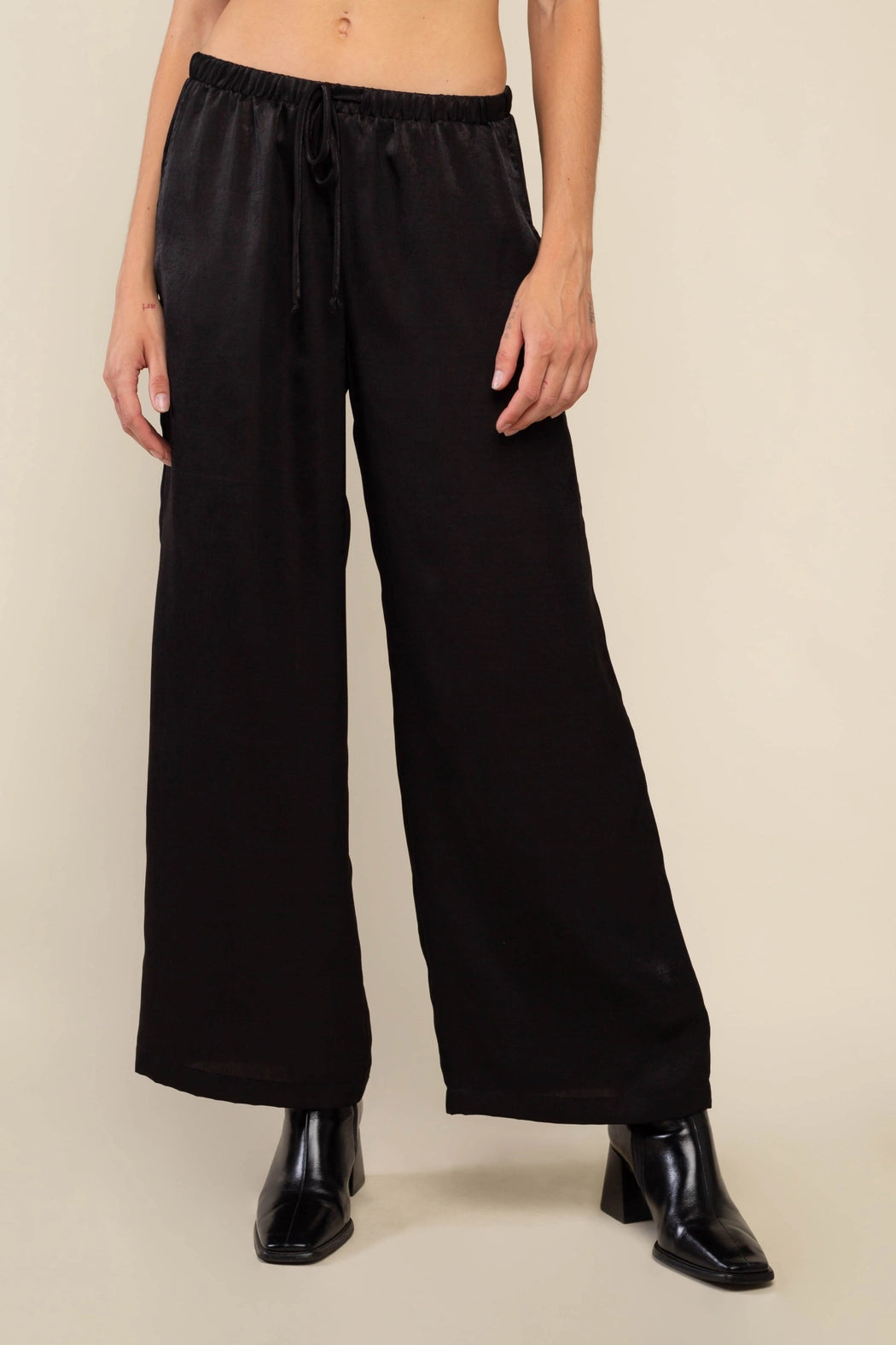 Satin Wide Leg Pant