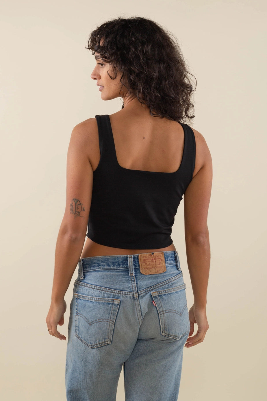 Square Neck Crop Tank