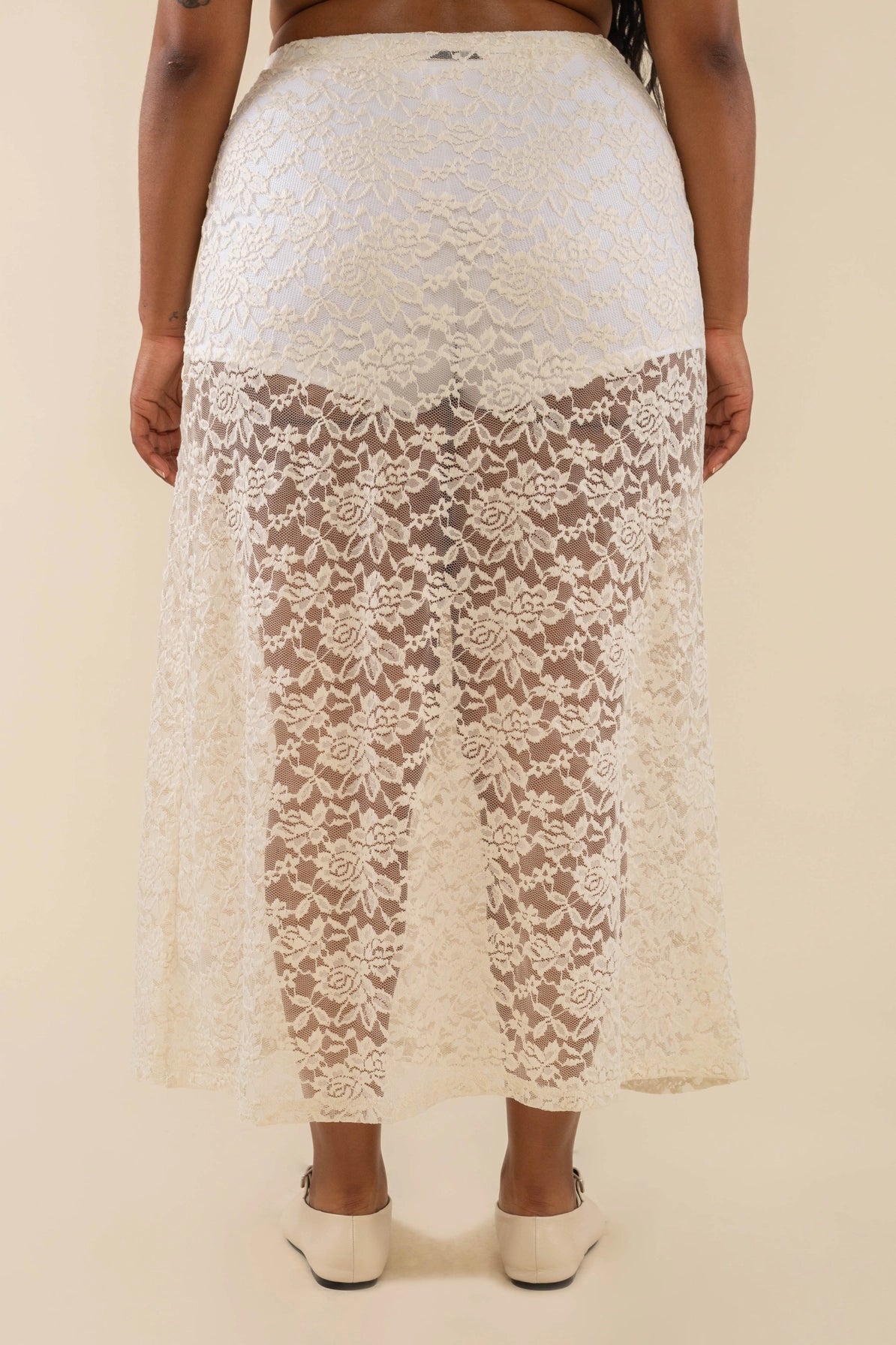 Sheer Lace Skirt