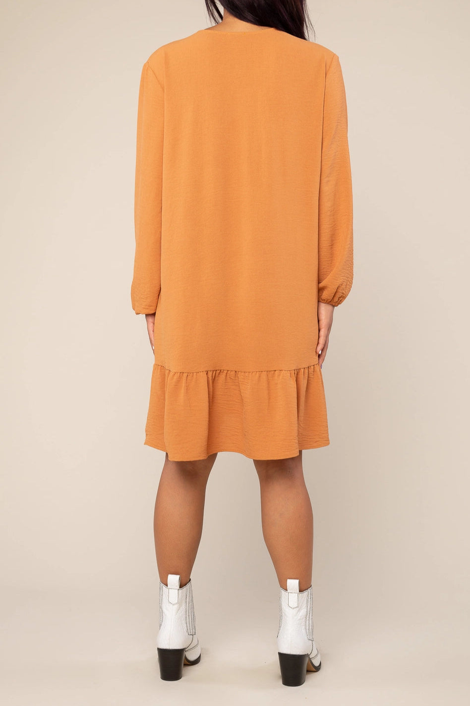 Woven Long Sleeve Dress