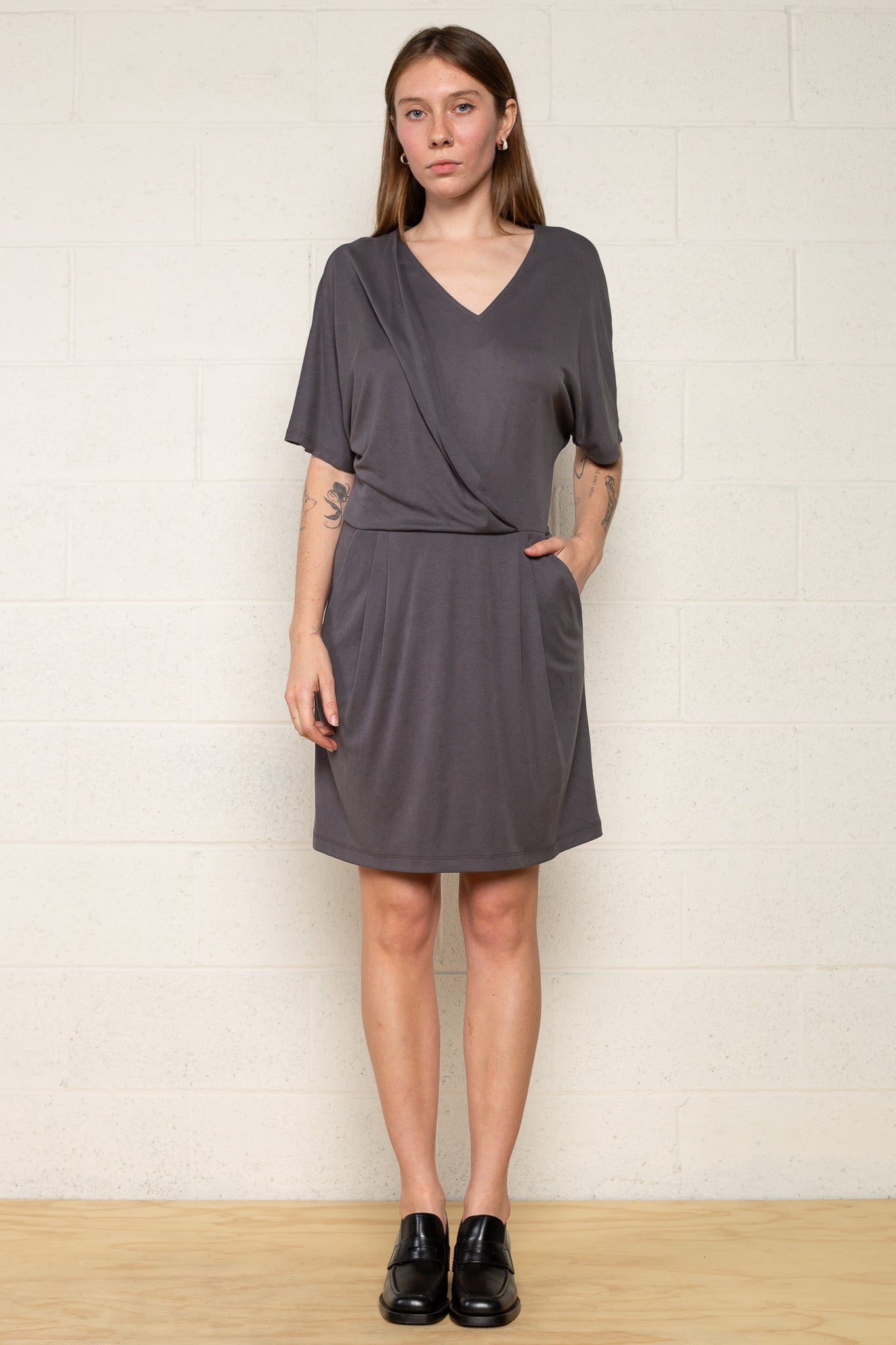 Drape Front Dress