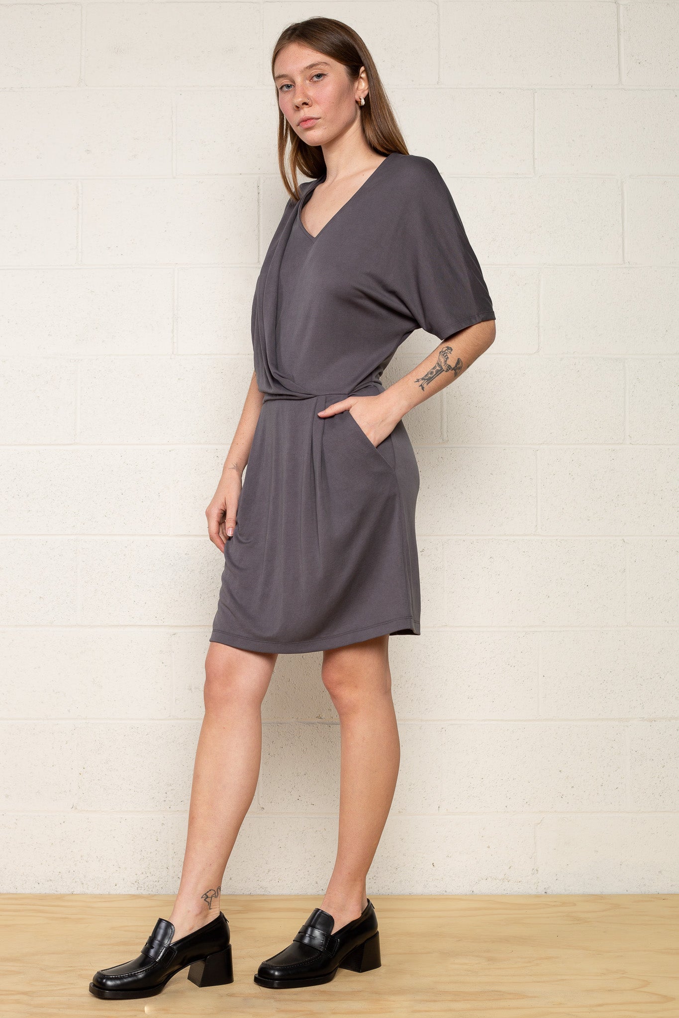 Drape Front Dress