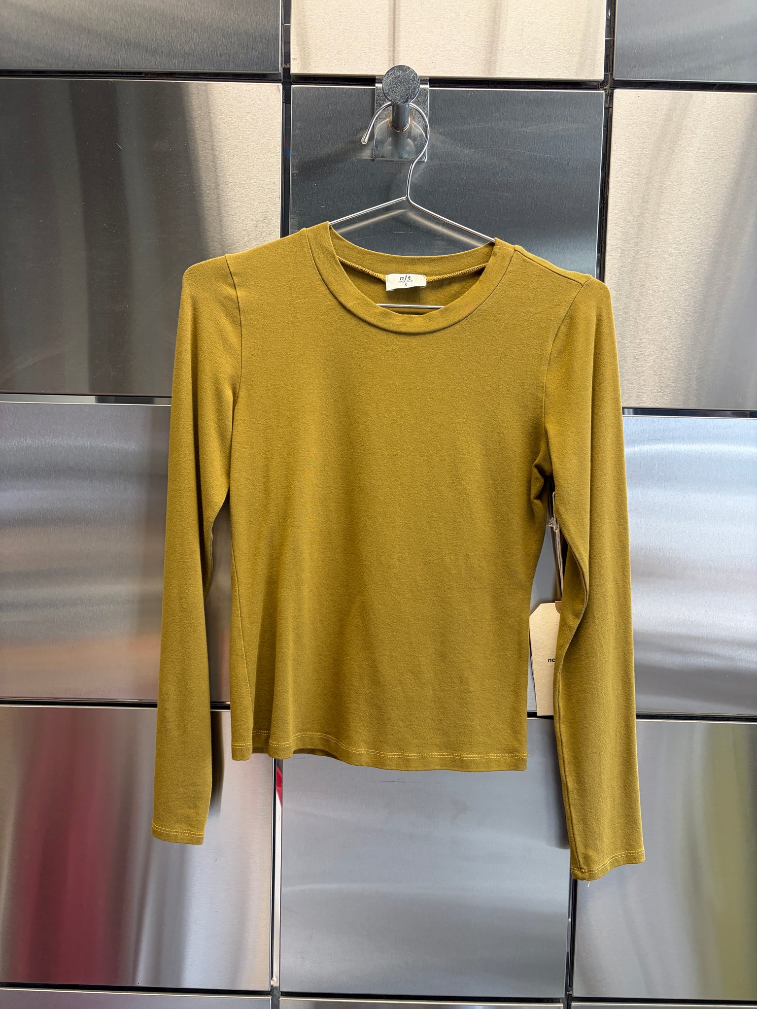 Hemp Crewneck Long Sleeve Top