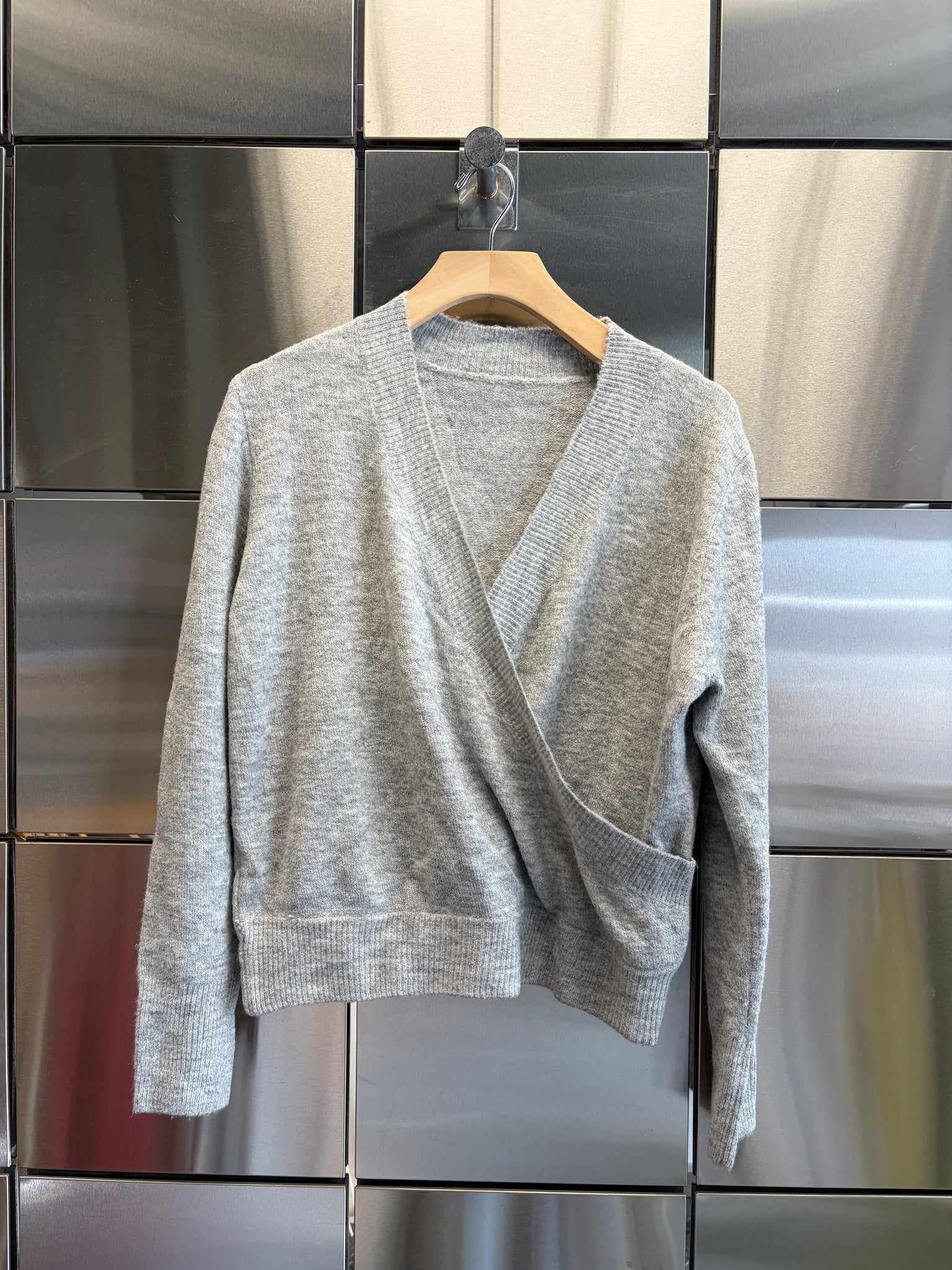 Crossover Knit Sweater