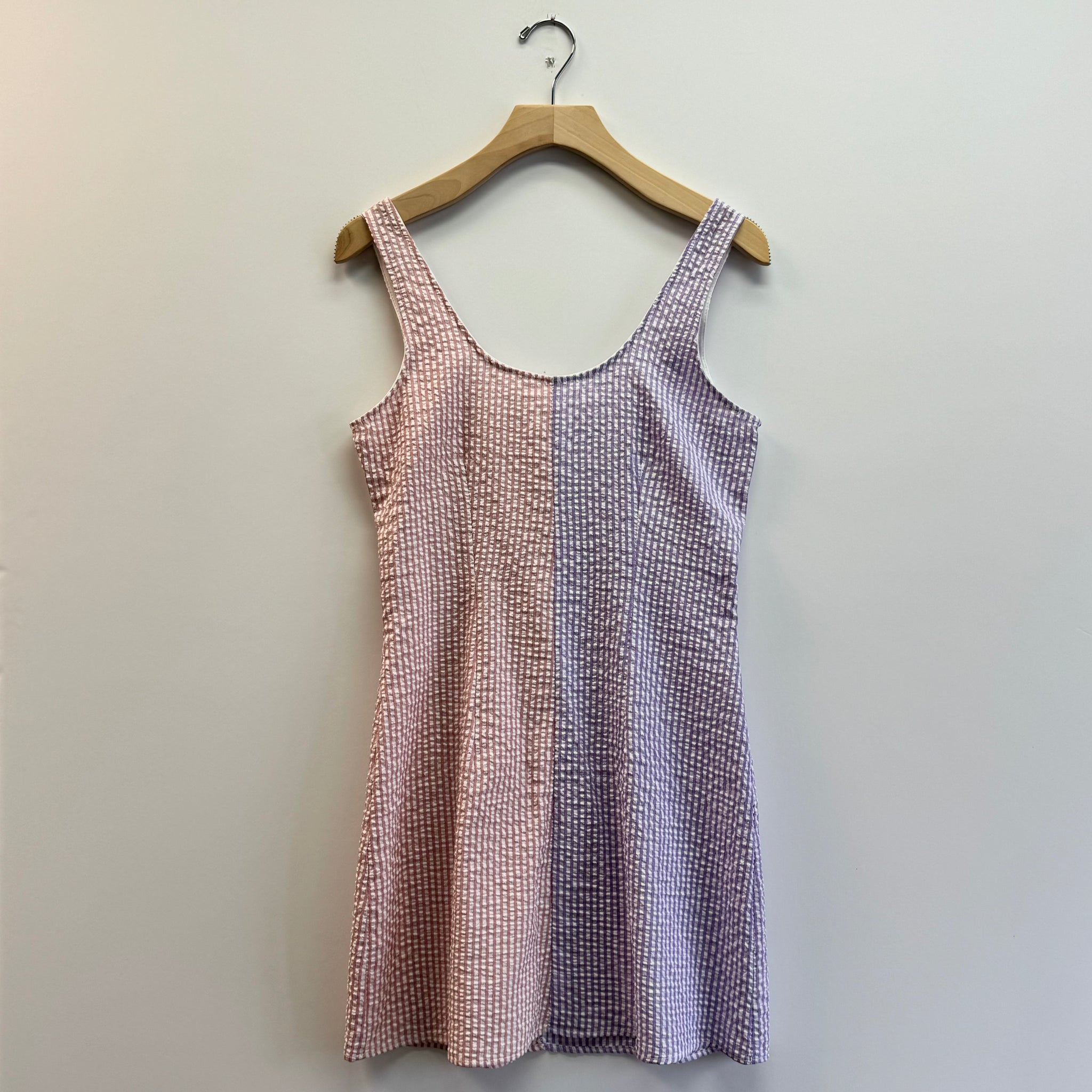 Mini Gingham Dress - Pink/Lavender