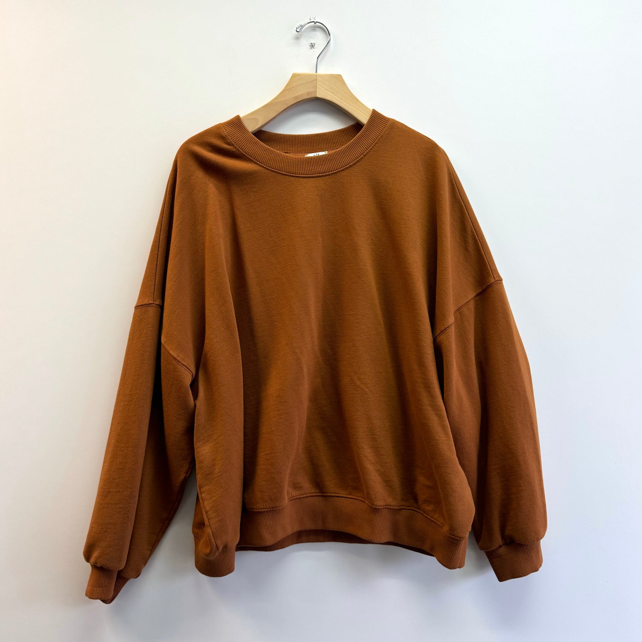 Fleece Crewneck Sweatshirt - Camel