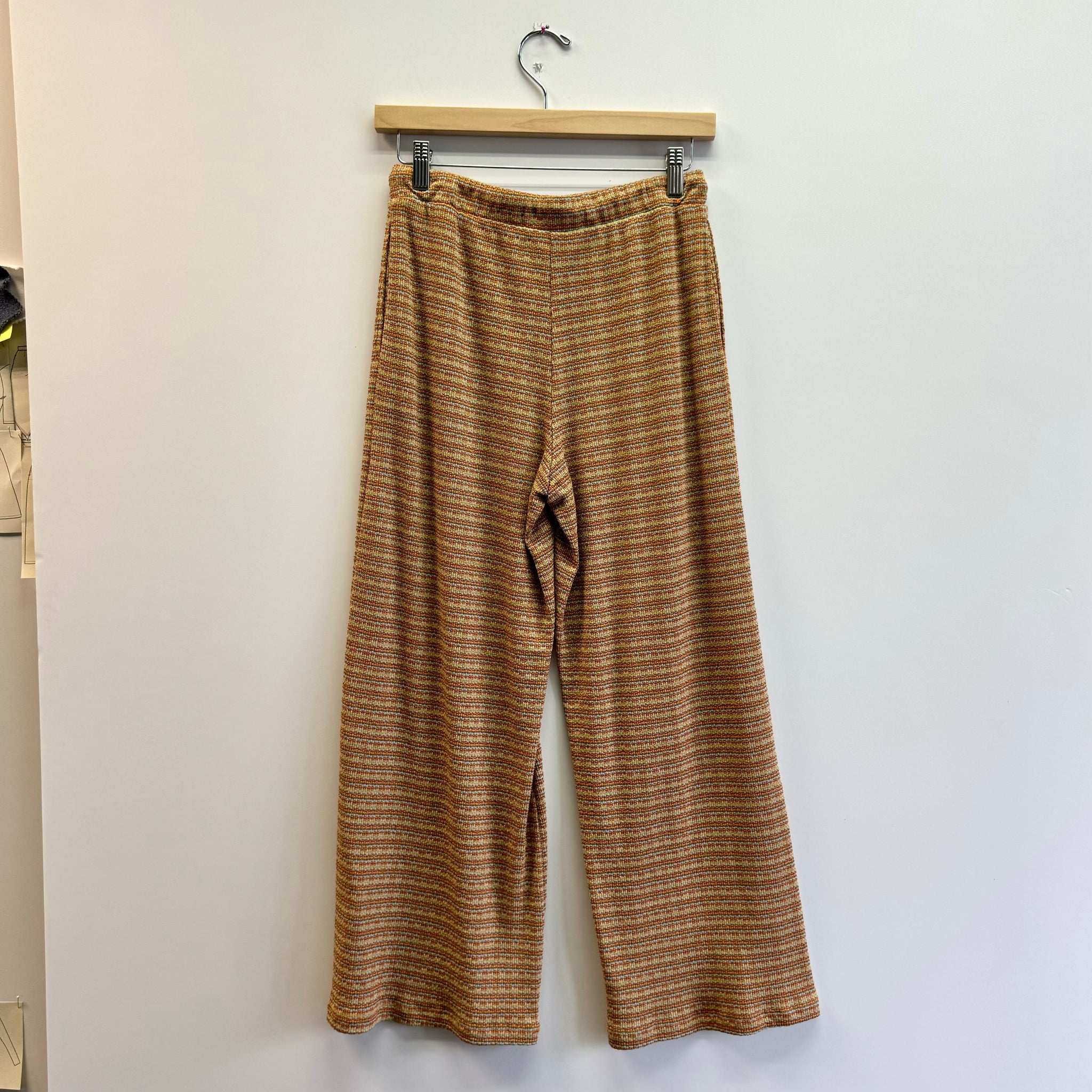 Striped Coulette Pant - Rust/Gold