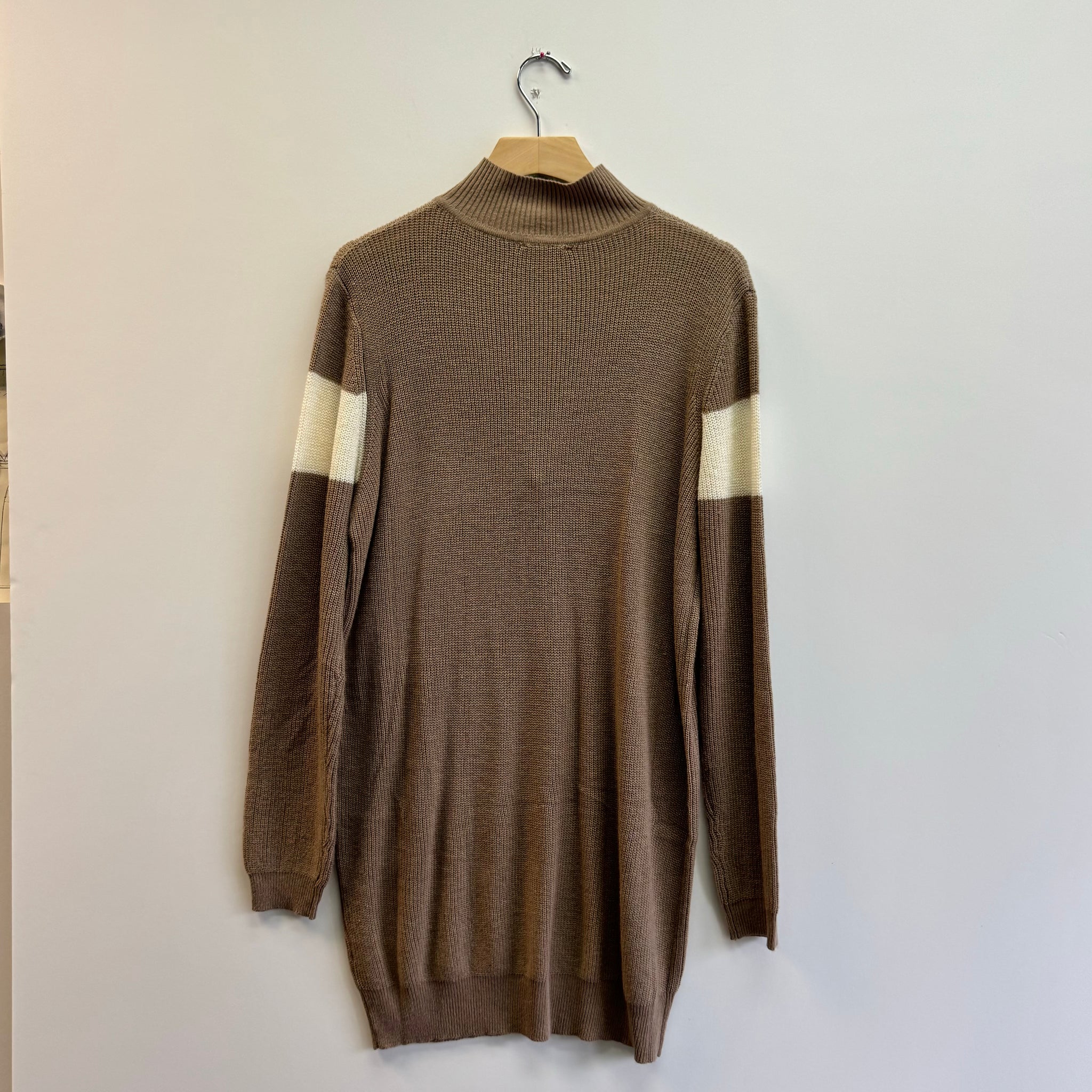 Mini Sweater Knit Dress - Khaki