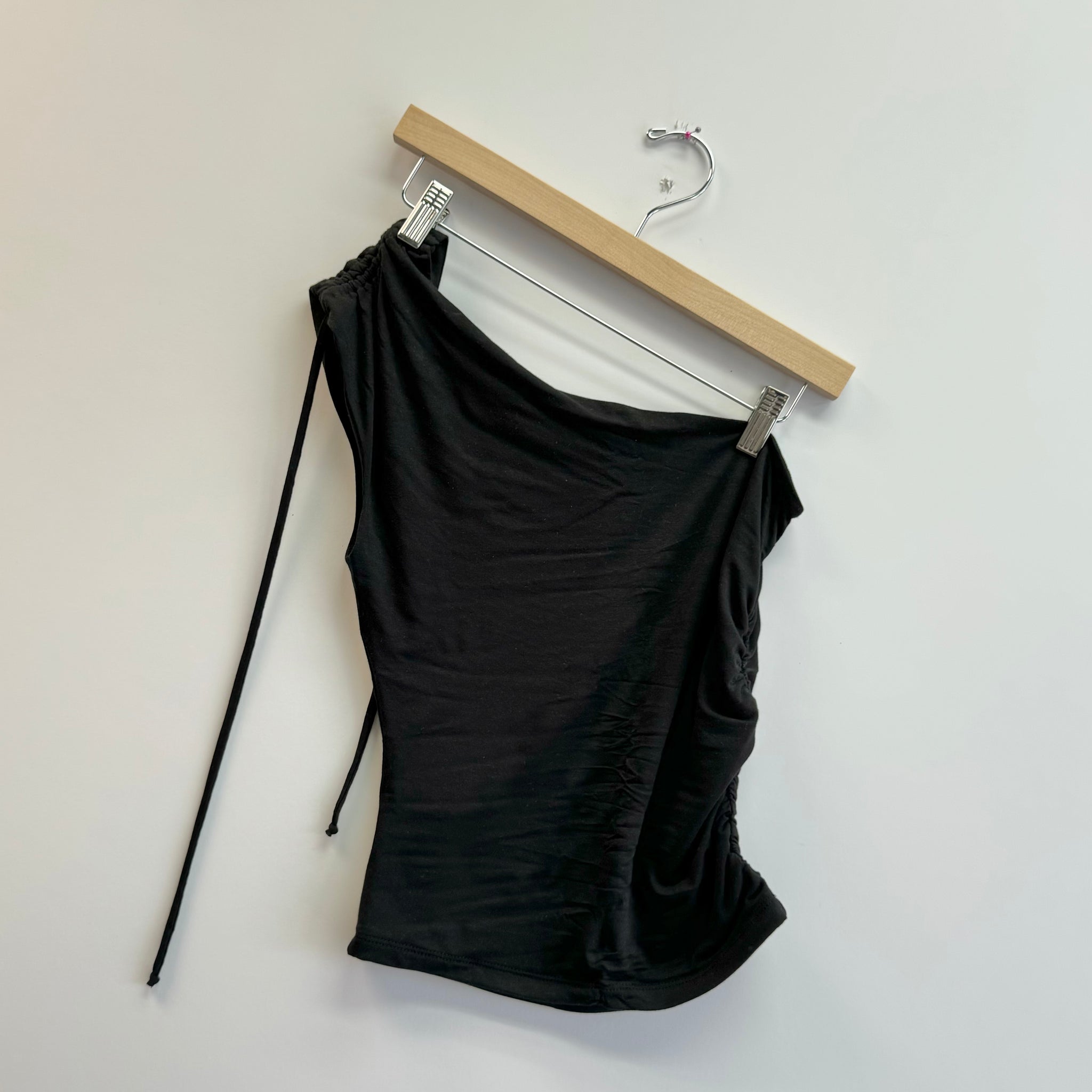 Vermont One Shoulder Top - Black