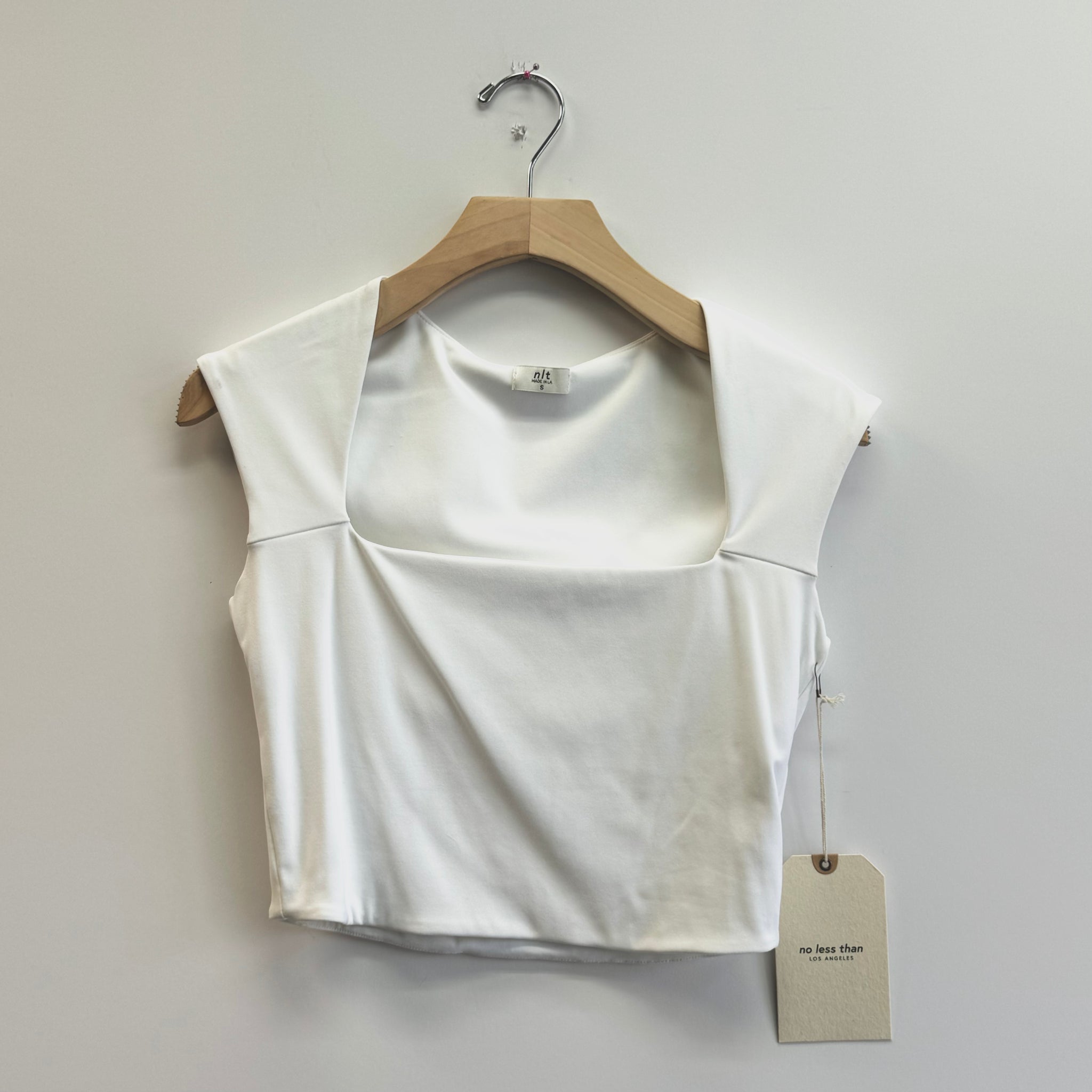 Square Neck Top - White