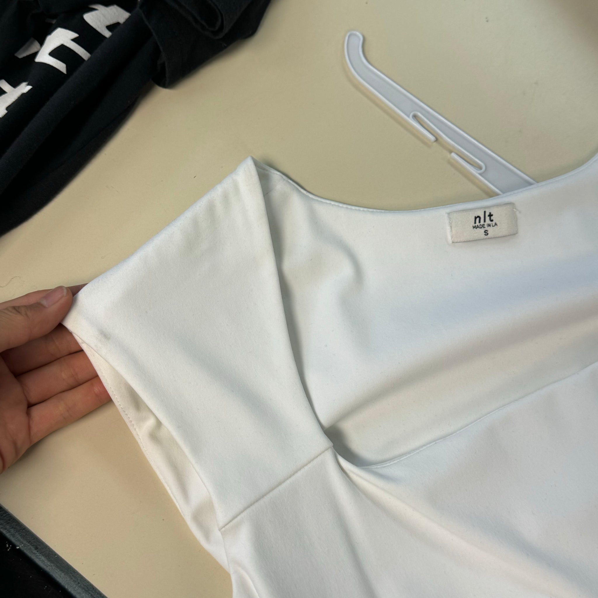 Square Neck Top - White