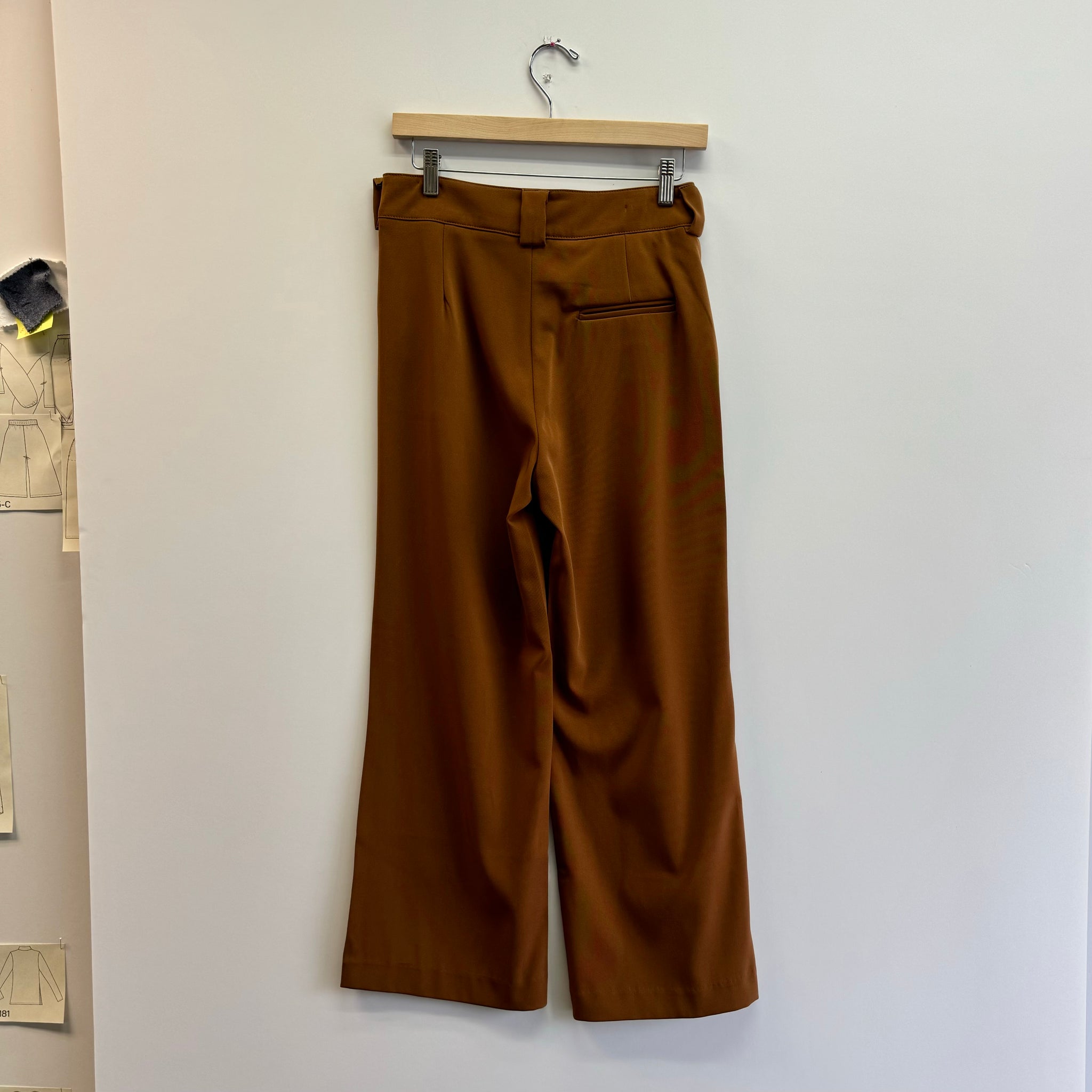 Wide Leg Trouser - Chestnut