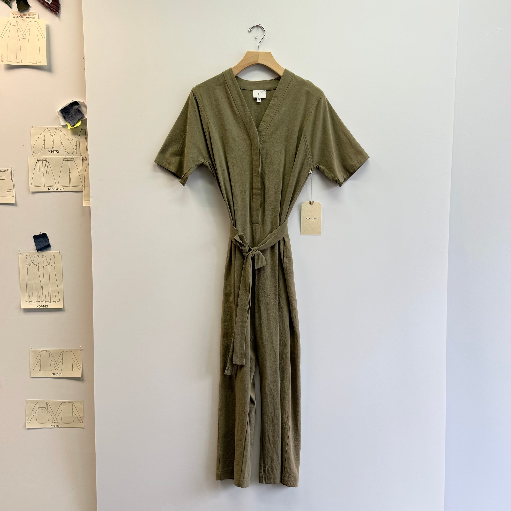 Denim Jumpsuit - Olive