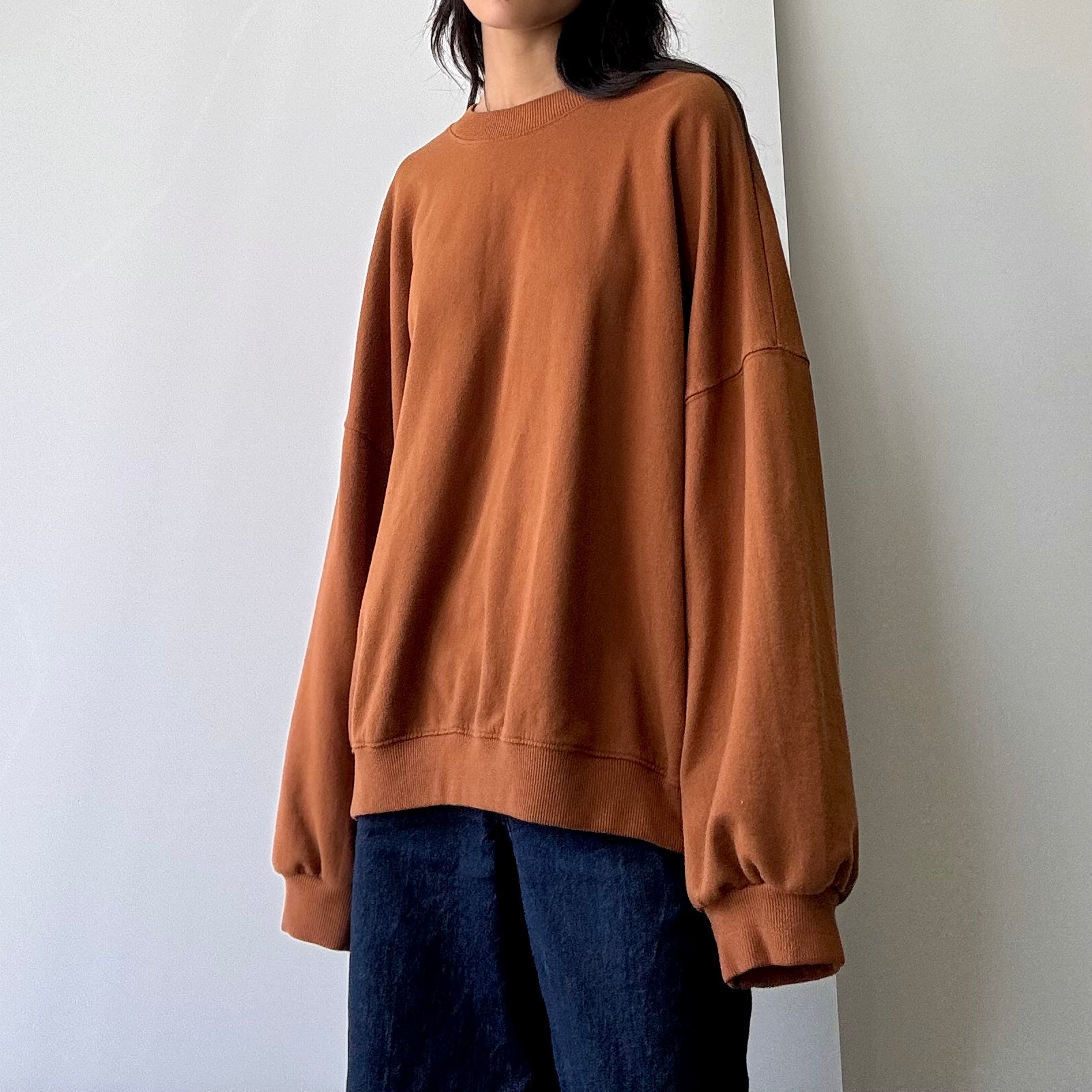 Fleece Crewneck Sweatshirt - Camel