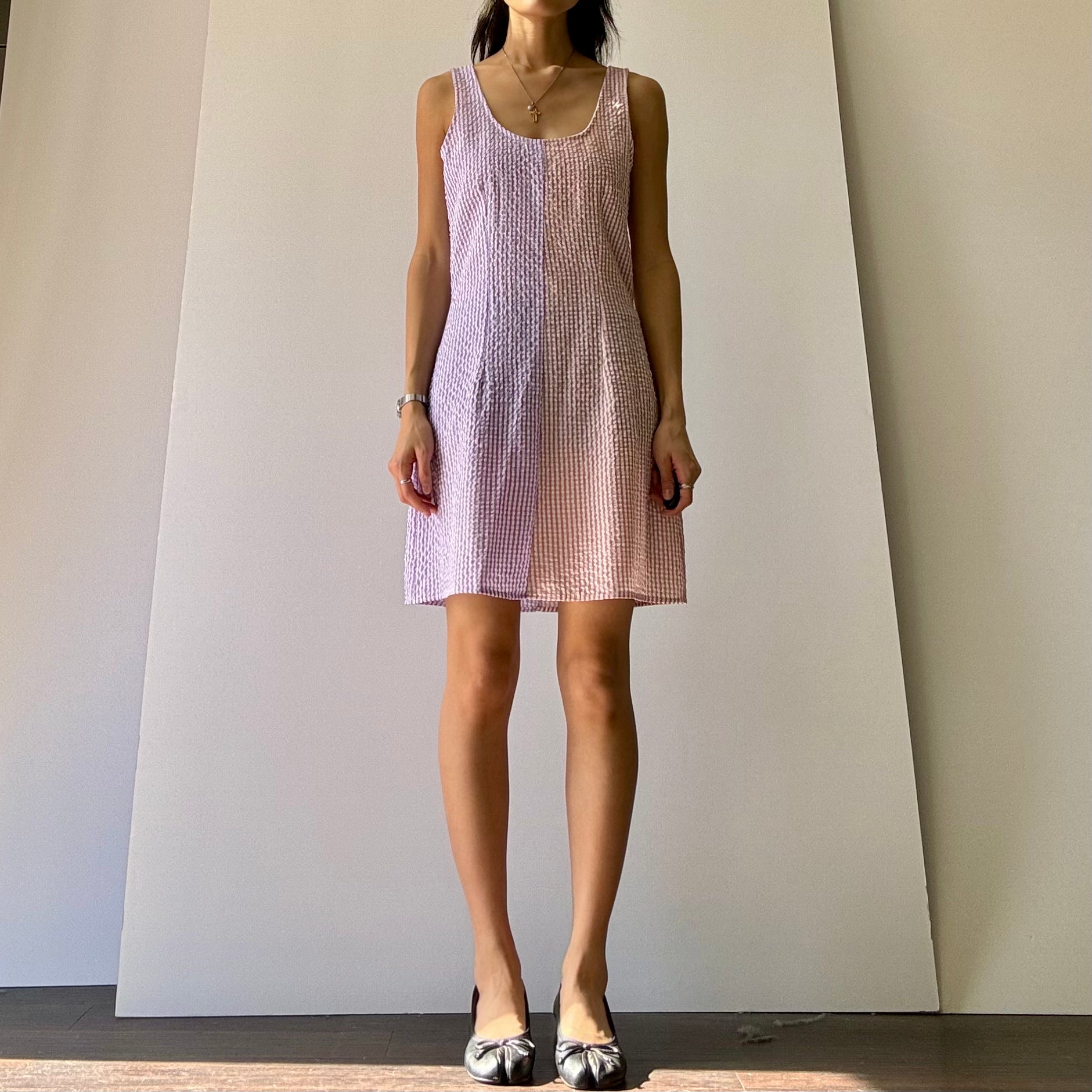 Mini Gingham Dress - Pink/Lavender