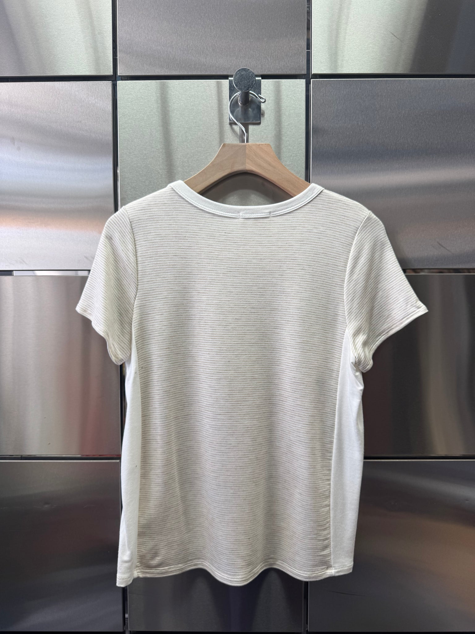 Stripe Contrast Panel Tee