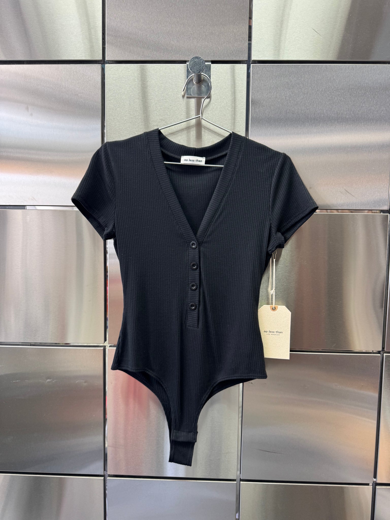 Rib Short Sleeve Bodysuit