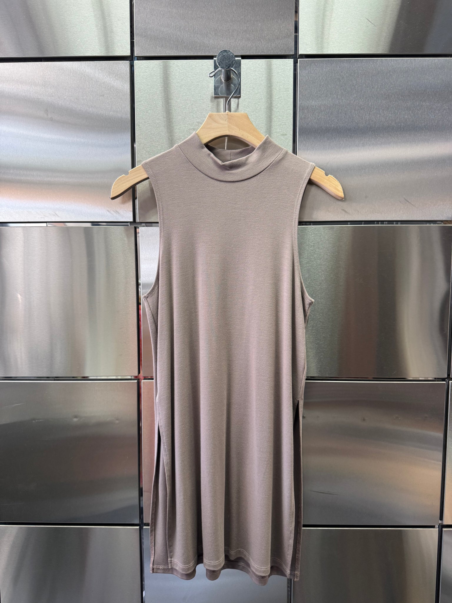 Mock Neck Tunic Tank