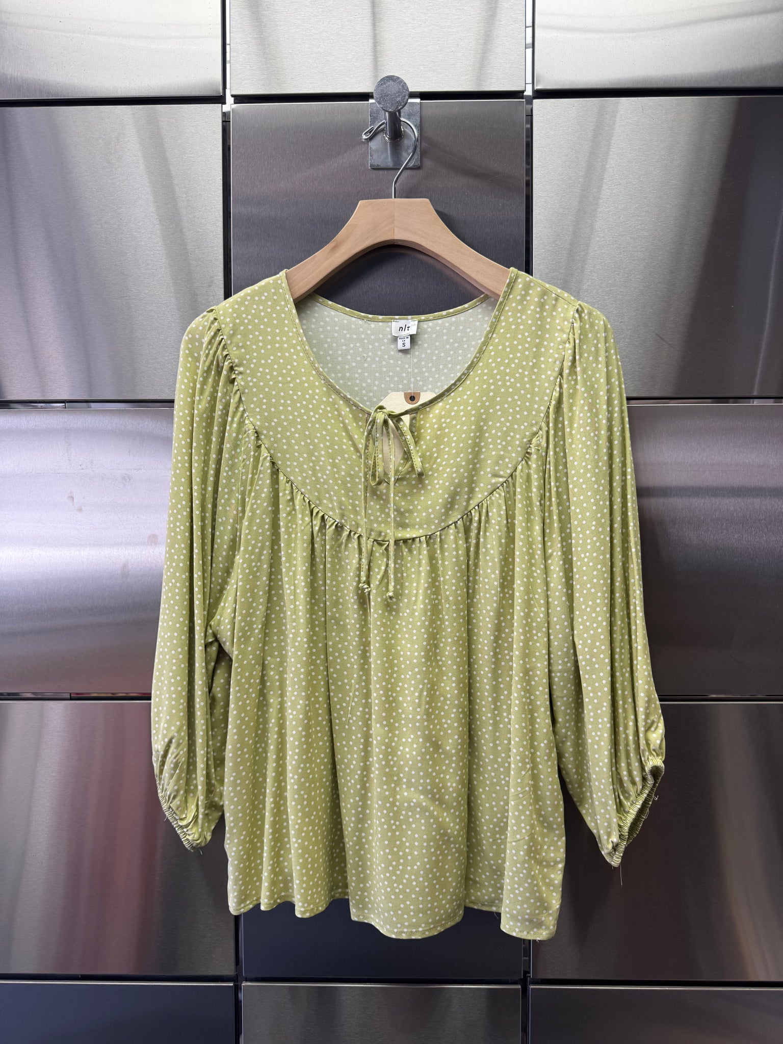 Dot Tie Blouse