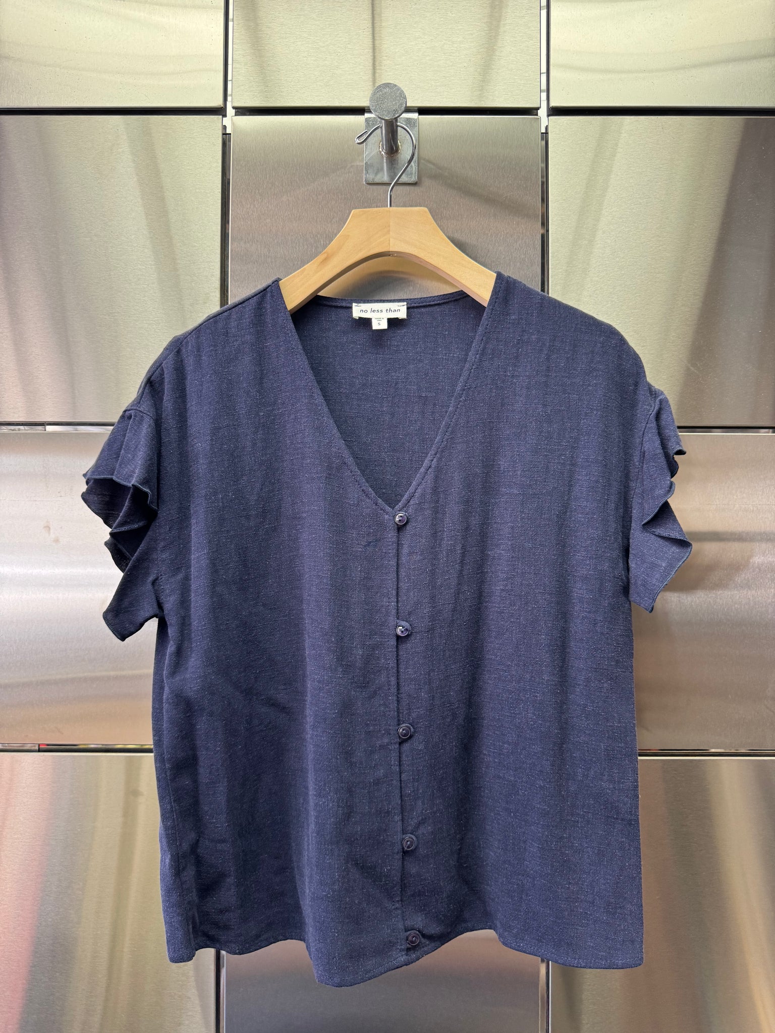 Ruffle Button Up Blouse
