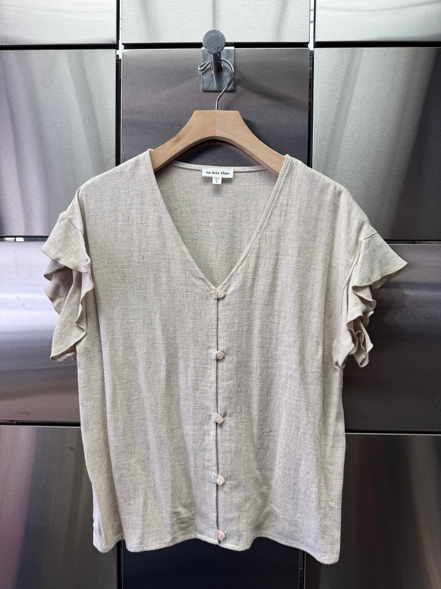 Ruffle Button Up Blouse