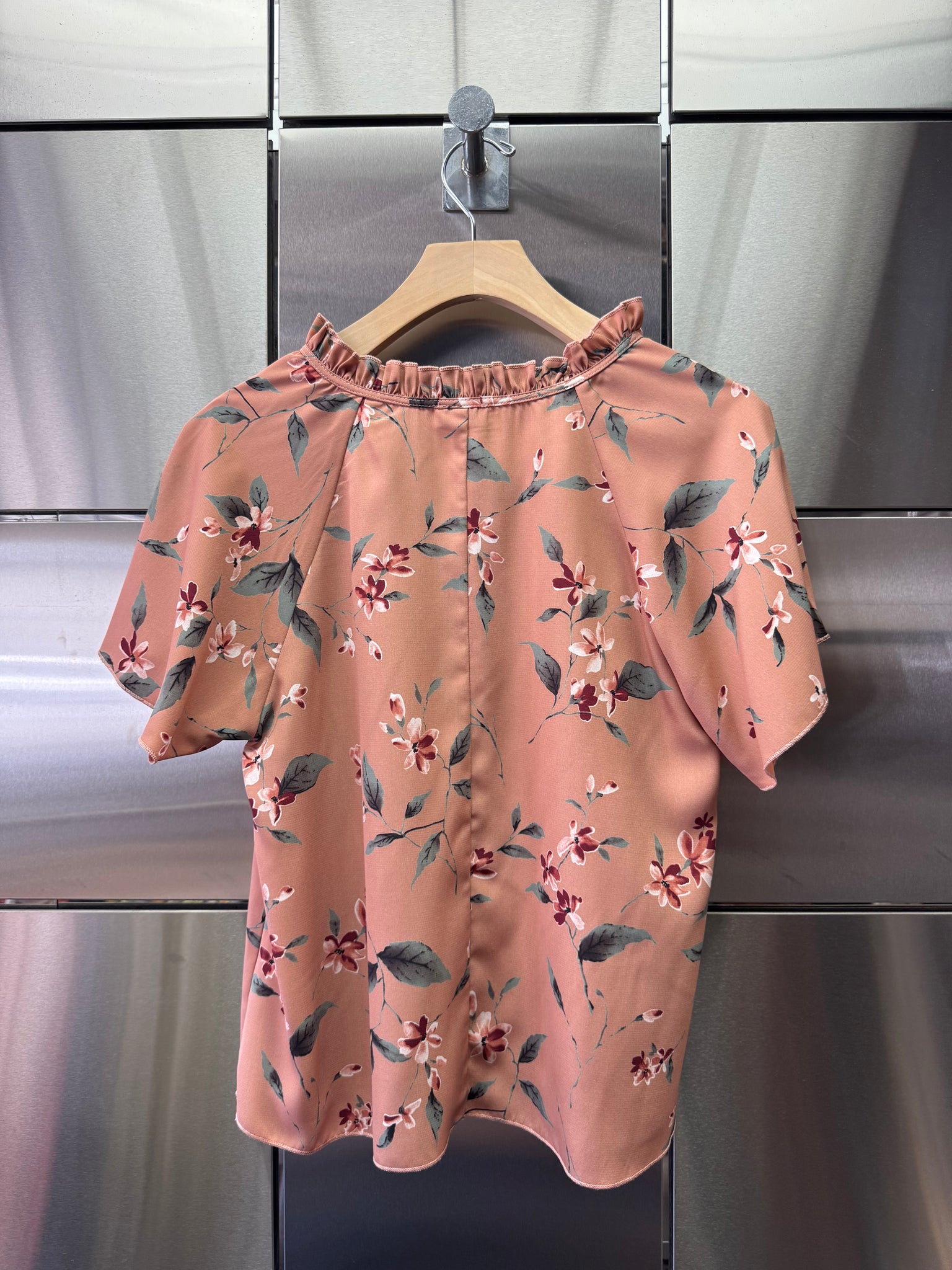 Floral Tie Blouse