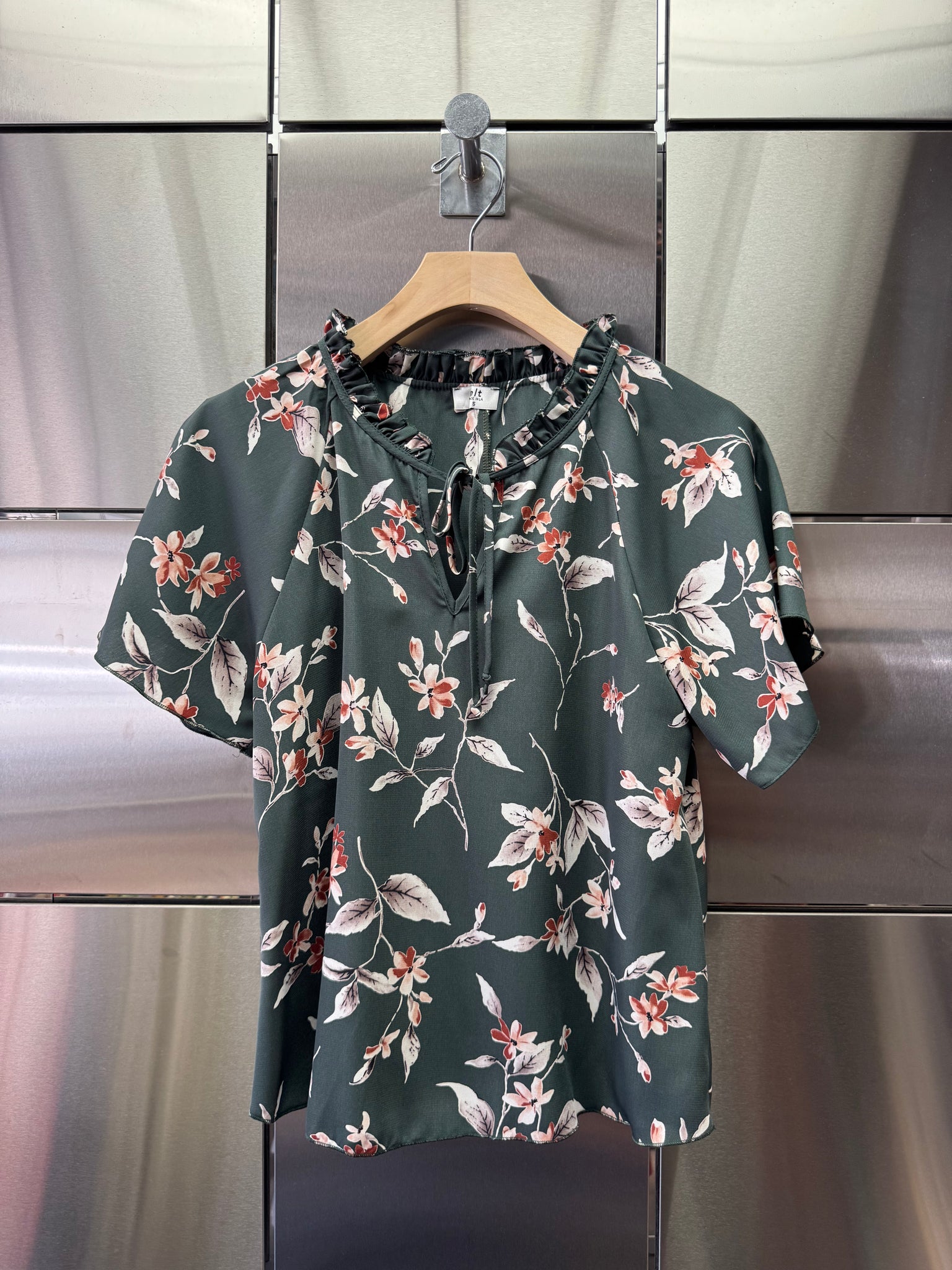 Floral Tie Blouse