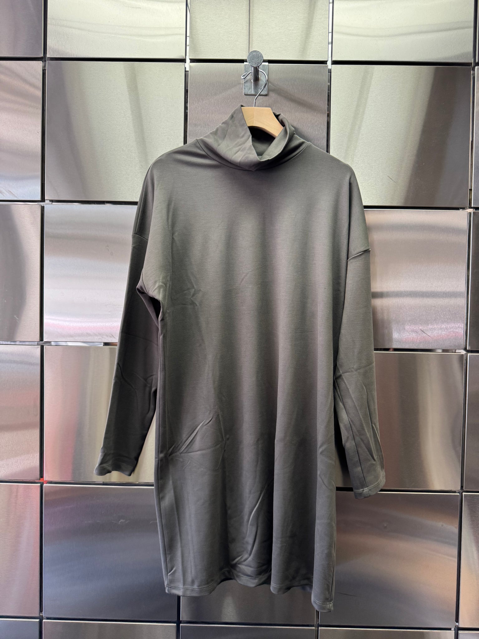 Mock Neck Dress