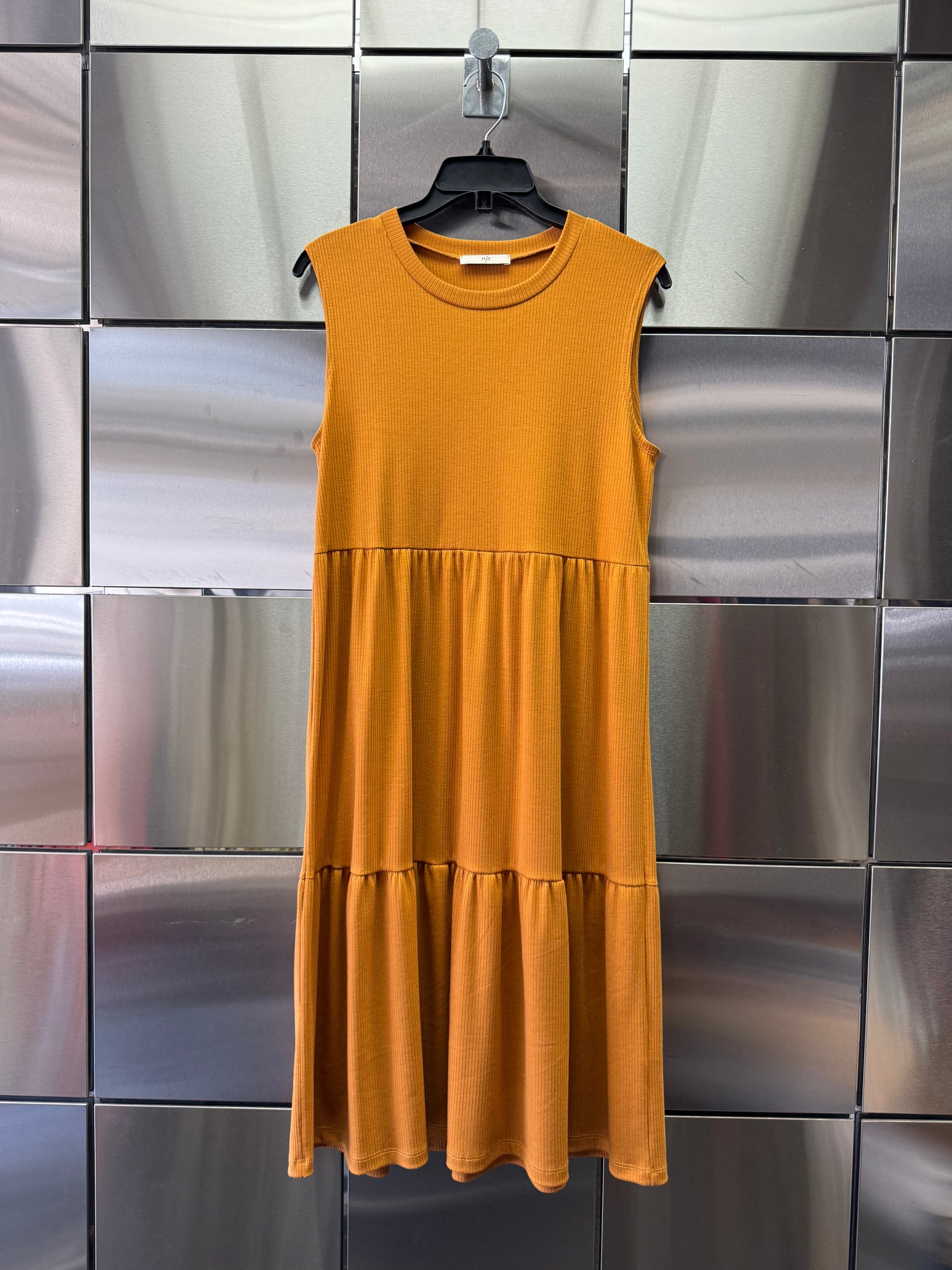 Sleeveless Rib Dress
