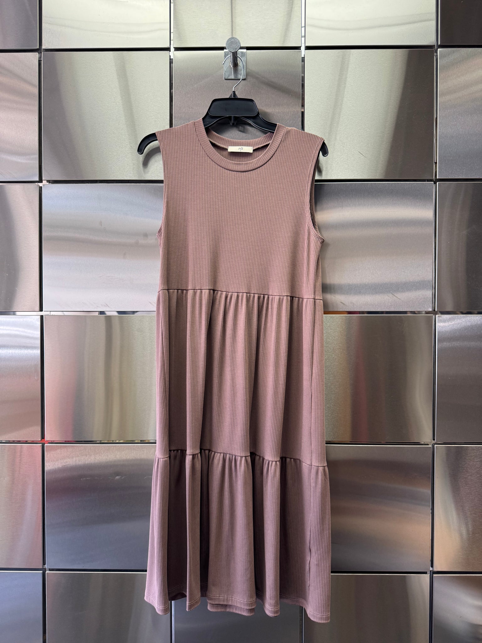 Sleeveless Rib Dress
