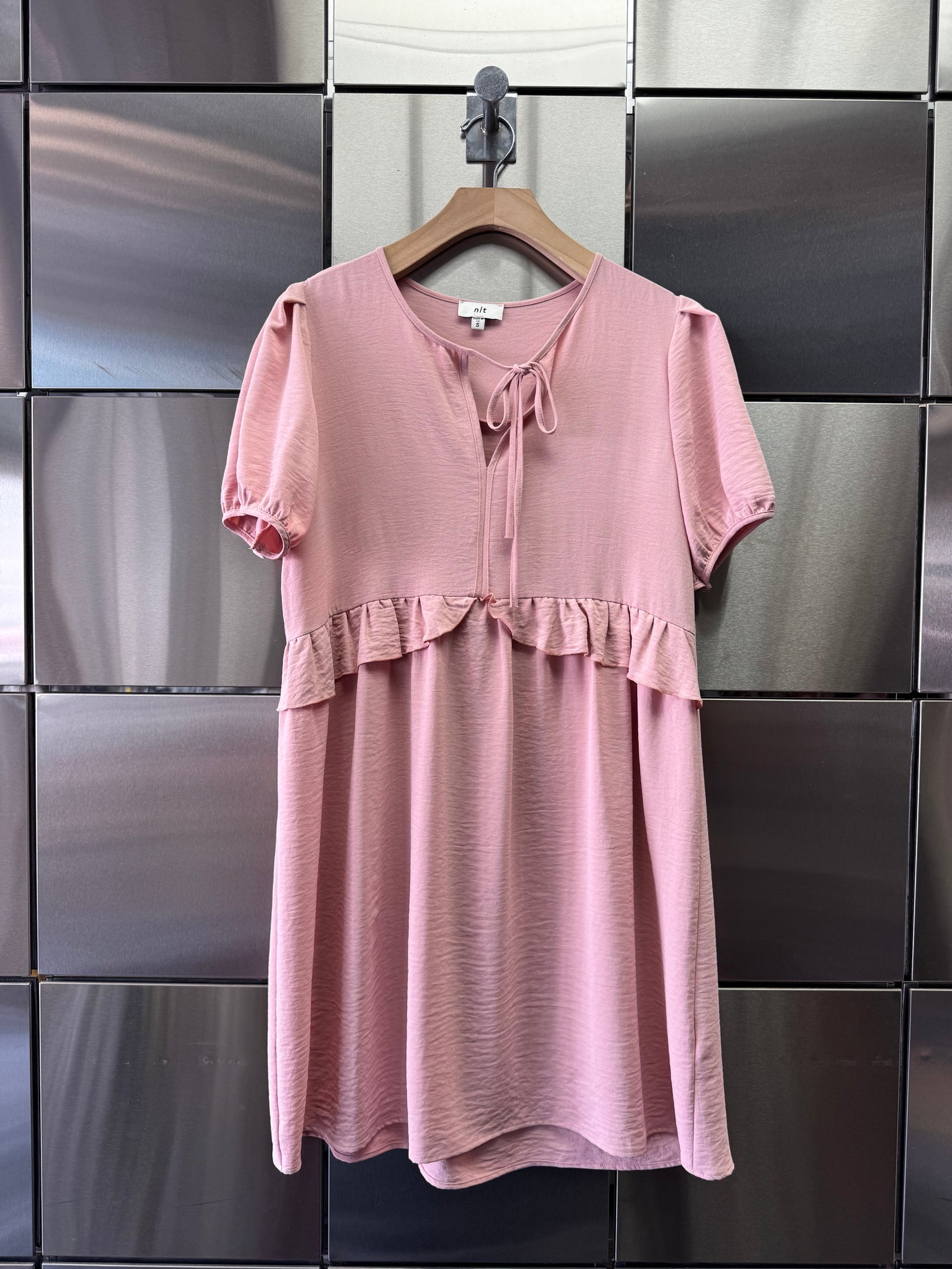 Tie Front Woven Dress