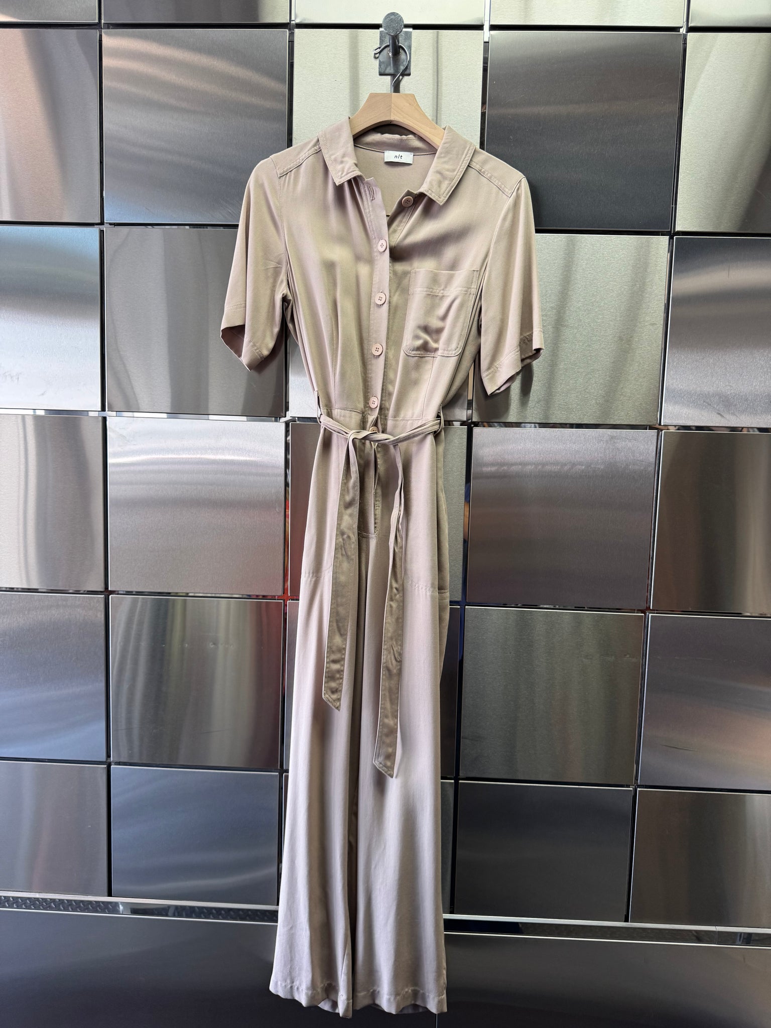 Button Front Jumpsuit