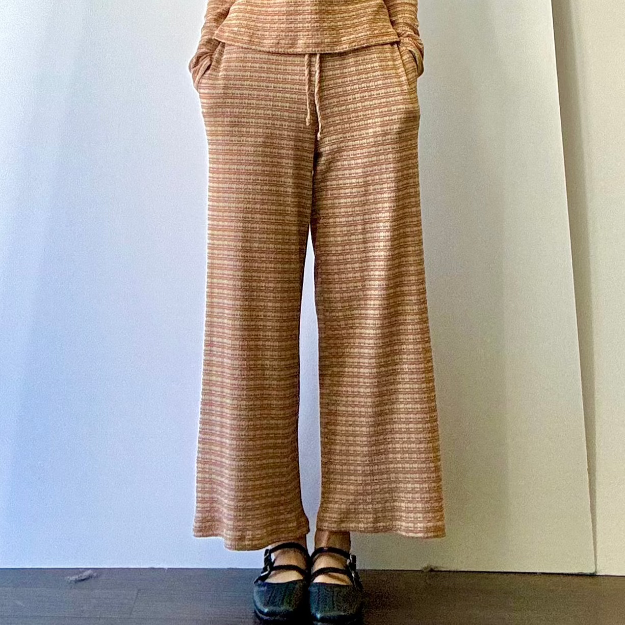 Striped Coulette Pant - Rust/Gold